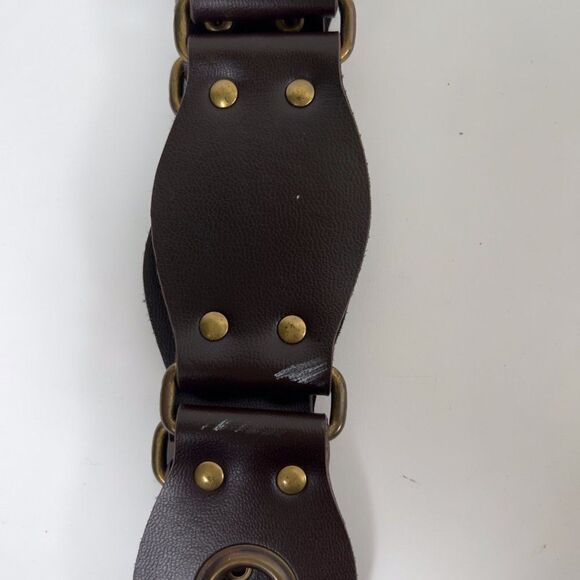 Vintage Y2K Brown Bohemian Fairy Grunge Chunky 70's Style Hippie Belt / Size: 5 - Picture 9 of 10